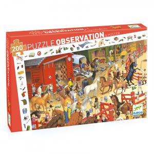 Djeco - DJ07454 - Puzzle observation Equitation - 200 pièces (46491)
