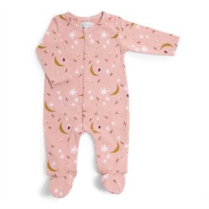 Pyjama 3m jersey rose étoiles Après la pluie - Moulin Roty - 715801