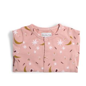 Pyjama 6m jersey rose étoiles Après la pluie - Moulin Roty - 715802