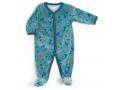 Pyjama 1m velours bleu nuit Sous mon baobab - Moulin Roty - 669804