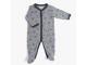 Pyjama 1m jersey gris chiné allover chats Les Moustaches