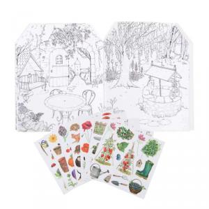 Cahier stickers Le jardinier Le Jardin du Moulin - 20 pages (emb/6) - Moulin Roty - 712604