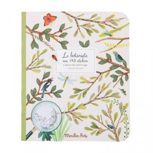 Moulin Roty - 712606 - Cahier stickers Le botaniste Le Jardin du Moulin - 20 pages (emb/6) (465654)