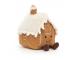 Peluche Amuseable Gingerbread House - Dimensions : L : 13 cm x  l : 16 cm x  h : 20 cm