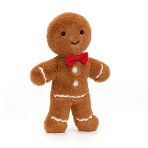 Jolly Gingerbread Fred Original - Dimensions : L : 3 cm x  l : 14 cm x  h : 19 cm - Jellycat - JGB3F