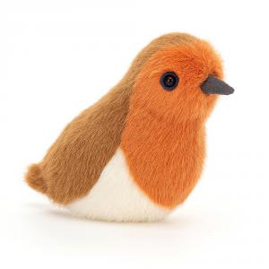 Peluche oiseau rouge-gorge - L: 9 cm x l : 7 cm x H: 10 cm - Jellycat - BIR6RB