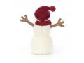 Peluche Teddy Snowman (red) - Dimensions : L : 10 cm x l : 10 cm x h : 20 cm - Jellycat - SWM4T