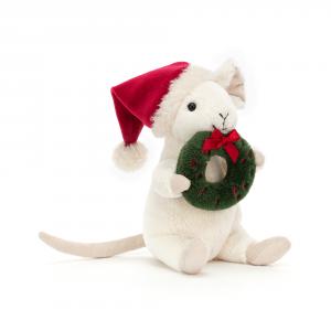 Peluche Merry Mouse Wreath - 18 cm - Jellycat - MER3W