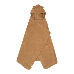Hooded Junior Towel - Bear - Ochre, Ochre-One Size - Fabelab - 2006238195