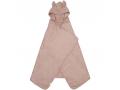 Hooded Junior Towel - Bunny - Old Rose, Old Rose-One Size - Fabelab - 2006238082