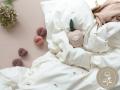 Parure de lit pour bébé blanc imprimé pêche 100x140 cm - Fabelab - 2006238078JR