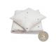 Parure de lit pour bébé blanc imprimé pêche 100x140 cm - Fabelab