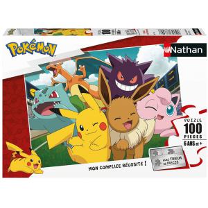 Puzzle 100 pièces - Pikachu et les Pokémon - Pokemon - 86774