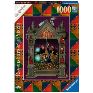 Puzzles adultes - Puzzle 1000 pièces - Harry Potter et les Reliques de la Mort 2 (Collection Harry Potter MinaLima) - Ravensburger - 16749