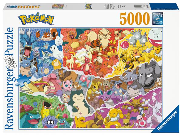 Puzzles adultes - puzzle 5000 pièces - pokémon allstars
