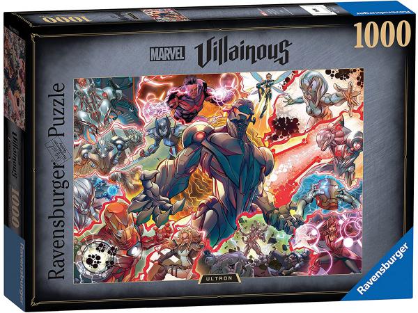 Puzzle 1000 pièces - ultron (collection marvel villainous)