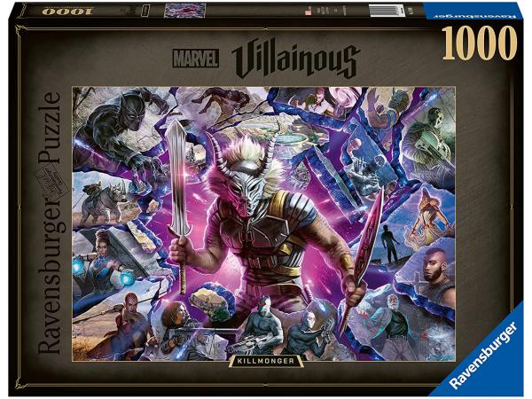 Puzzle 1000 pièces - killmonger (collection marvel villainous)