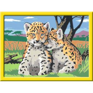 Ravensburger - 29047 - Peinture Numéro d'art - moyen - Petits léopards (470260)