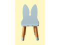 Chaise lapin bleue - Boogy Woody - RACHB