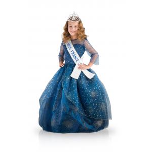 Miss France Deluxe Bleu Nuit  11-2 ans sous housse organza avec cintre satin - Upyaa - 430482