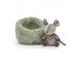 Peluche Hibernating Mouse - L: 12 cm x l : 12 cm x H: 7 cm
