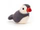 Peluche oiseau puffin Birdling - L: 12 cm x l : 6 cm x H: 10 cm