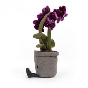 Jellycat - A2OR - Peluche Amuseable Purple Orchid - L: 12 cm x l : 10 cm x H: 29 cm (471692)