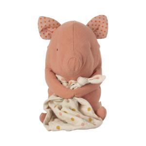 Maileg - 16-1973-00 - Amis berceuse, Cochon, taille : H : 32 cm (472208)