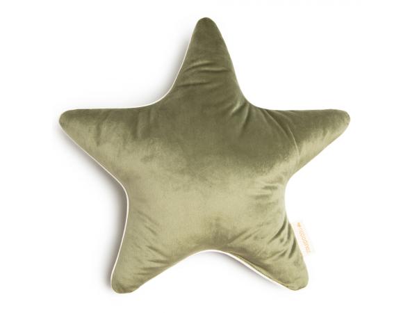 Coussin étoile aristote olive green
