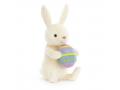 Peluche Bobbi Bunny with Easter Egg - l : 7 cm x H: 18 cm - Jellycat - BOBB3EE