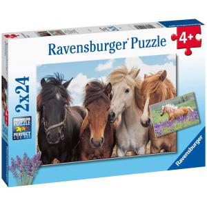 Puzzles 2x24  pièces -  L'amour des chevaux - Ravensburger - 05148