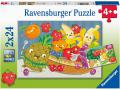 Puzzles enfants - Puzzles 2x24 pièces - Les petits fruits et légumes - Ravensburger - 05248
