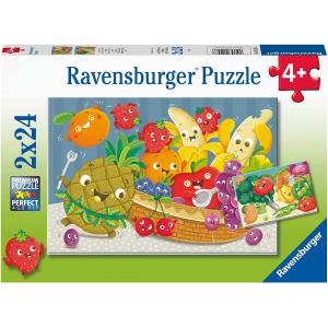 Puzzles 2x24  pièces -  Les petits fruits et légumes - Ravensburger - 05248