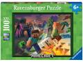 Puzzles enfants - Puzzle 100 pièces XXL - Monstres de Minecraft - Ravensburger - 13333