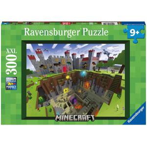 Puzzle 300  pièces - XXL - Découpe Minecraft - Ravensburger - 13334