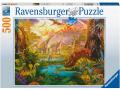 Puzzles adultes - Puzzle 500 pièces - La terre des dinosaures - Ravensburger - 16983