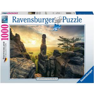 Puzzle 1000 pièces - Monolithe, Montagnes de grès de l'Elbe - Ravensburger - 17093