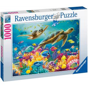 Puzzle 1000 pièces - Le monde sous-marin bleu - Ravensburger - 17085