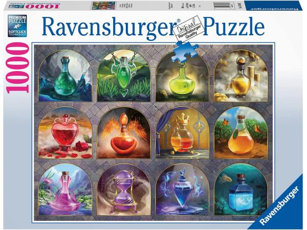 Puzzle 1000 pièces - potions magiques