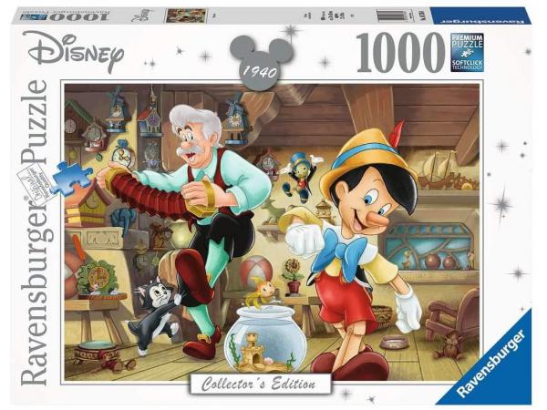 Puzzles adultes - puzzle 1000 pièces - pinocchio (collection disney)