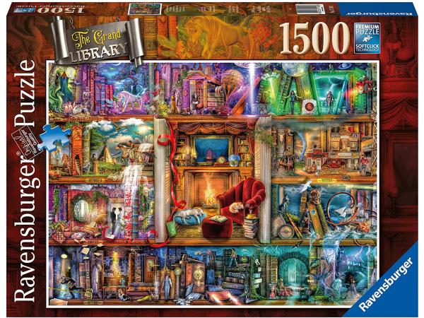 Puzzles adultes - puzzle 1500 pièces - la grande bibliothèque