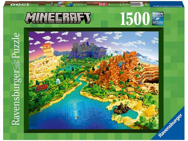 Puzzles adultes - puzzle 1500 pièces - le monde de minecraft