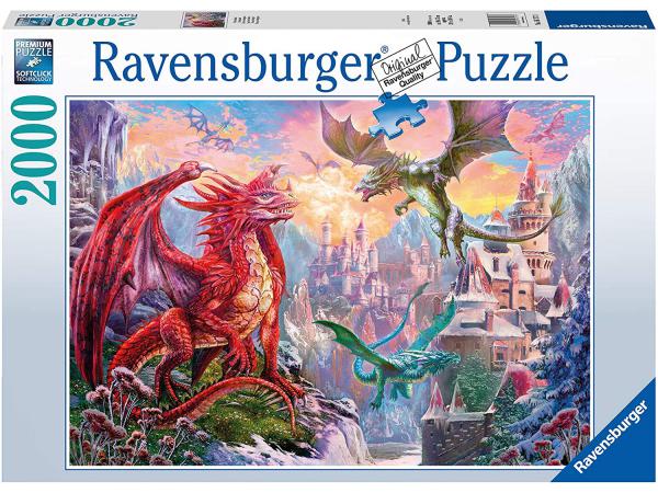 Puzzles adultes - puzzle 2000 pièces - terre de dragons