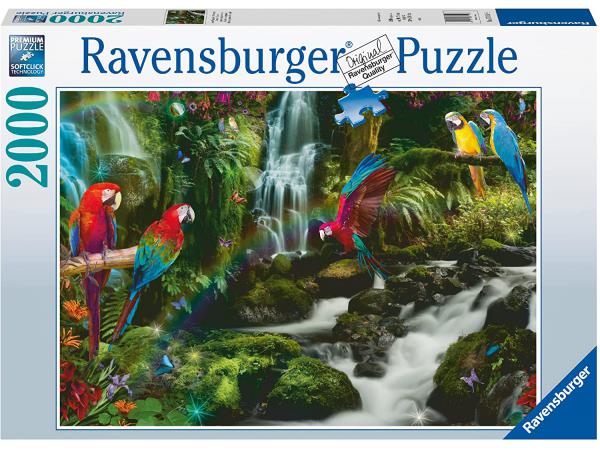 Puzzles adultes - puzzle 2000 pièces - le paradis des perroquets