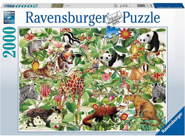Puzzles adultes - puzzle 2000 pièces - jungle