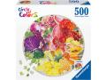 Puzzles adultes - Puzzle rond 500 pièces - Fruits et légumes (Circle of Colors) - Ravensburger - 17169