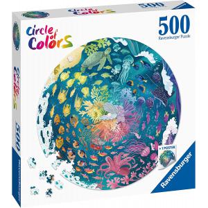 Puzzle rond 500 pièces - Océan (Circle of Colors) - Ravensburger - 17170