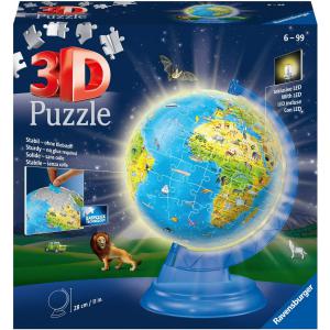 Puzzle 3D Globe illuminé 180 p - Ravensburger - 11289