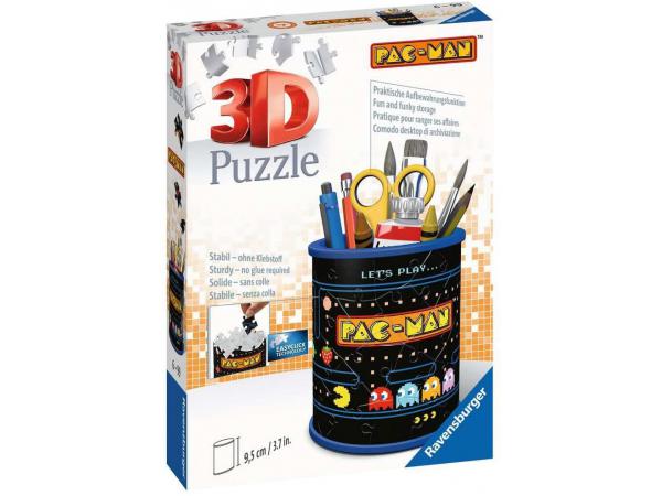 Puzzle 3d pot à crayons - pac-man