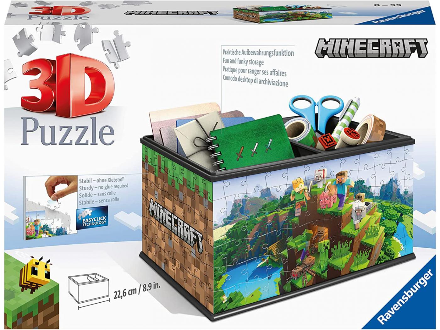 Ravensburger - Puzzle 3D Boite de rangement - Minecraft